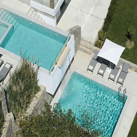 Magnificent Crete 4 Bedrooms Anthos Two Large Private Pools Jacuzzi Bbq Close To The Rethymno * Prínos