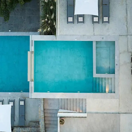 Magnificent Crete 4 Bedrooms Anthos Two Large Private Pools Jacuzzi Bbq Close To The Rethymno 别墅 Prínos