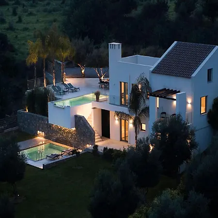 Villa Magnificent Crete 4 Bedrooms Anthos Two Large Private Pools Jacuzzi Bbq Close To The Rethymno